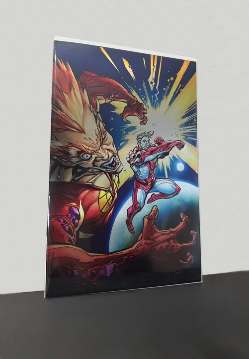 Captain Planet #6 Chad Hardin Metal Premium virgin cover