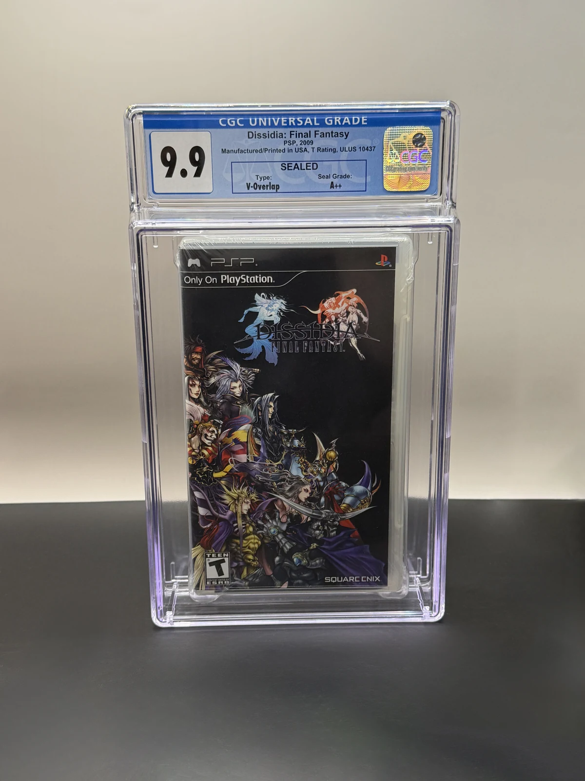 Front of Dissidia: Final Fantasy for PSP, with CGC 9.9 and A++ seal label