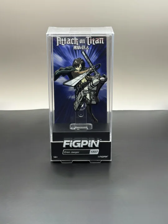 Eren Jaeger FiGPiN #1307 in its clear display case