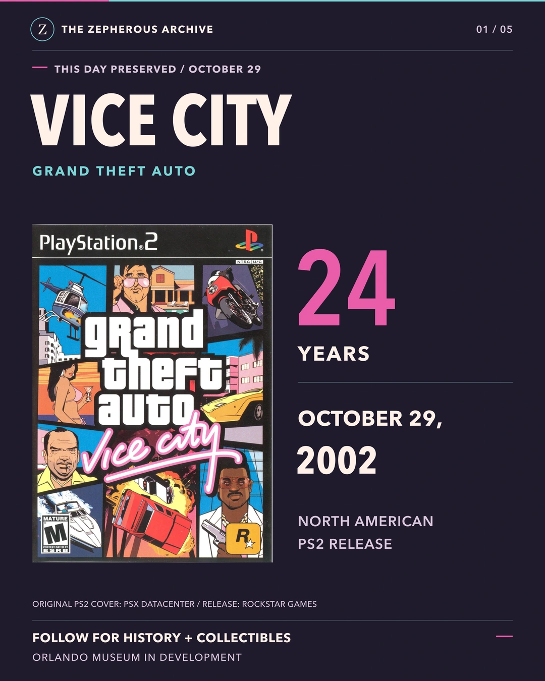 Vice City anniversary: 24 years since the North American PS2 release on October 29, 2002